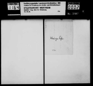 Übertragung eine Kurmainzer Lehens über 100 rhein. Gulden durch Graf Philipp II. von Virneburg auf dessen Sohn Graf Philipp III. von Virneburg.