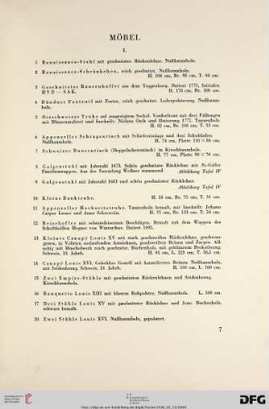 Möbel (Nr. 1-220)