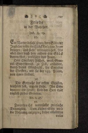 Friede in der Wahrheit.