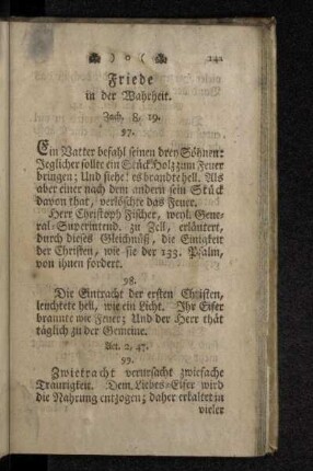 Friede in der Wahrheit.