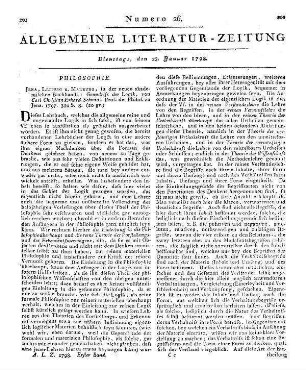 Schmid, C. C. E.: Grundriss der Logik. Jena; Leipzig; Marburg: Neue akad. Buchh. 1797