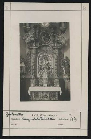 Gnadenaltar Standort: Veringenstadt (Deutstetten)