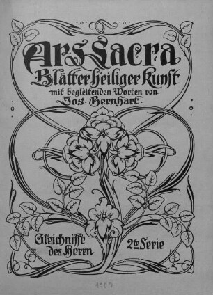 Ars sacra : Blätter heiliger Kunst, 2. Gleichnisse des Herrn