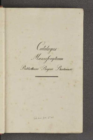 [Catalogus manuscriptorum Bibliothecae Regiae Berolinensis] : Cod. hist. litt. : 2° : 41