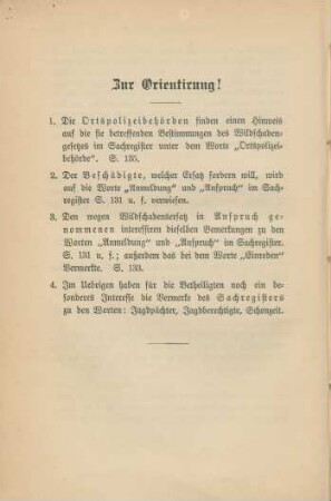 Zur Orientirung!