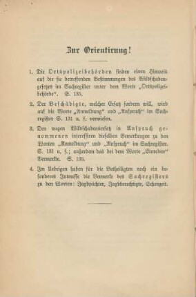 Zur Orientirung!