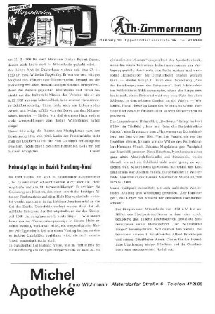Heimatpflege im Bezirk Hamburg-Nord