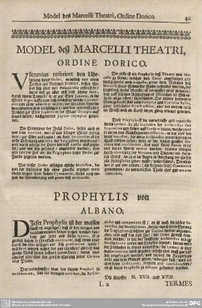 PROPHYLIS von ALBANO;
