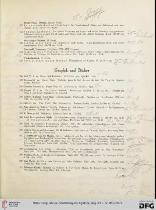 Graphik und Bücher (Nr. 536-551)
