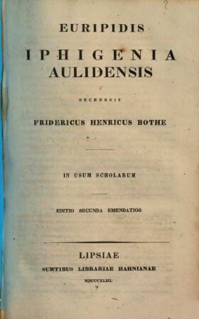 Iphigenia Aulidensis