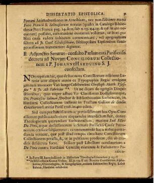 III. Epistolæ Doctorum Virorum ad Joannem Ernstum Grabium ex ipsis Autographis descriptæ.