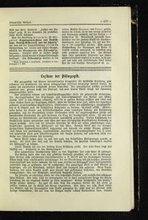Lexikon der Pädagogik