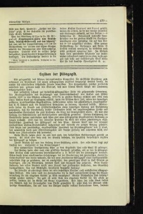 Lexikon der Pädagogik
