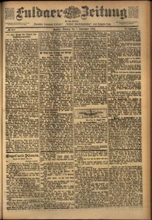 Ausgabe vom Montag, den 01. September 1902.