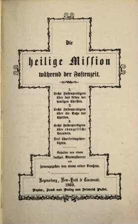 Die heilige Mission während der Fastenzeit