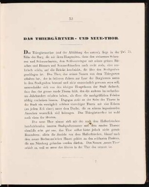 Das Thiergärtner- Und Neue-Thor. [Taf. 75]