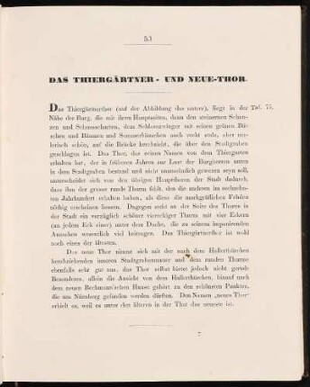 Das Thiergärtner- Und Neue-Thor. [Taf. 75]