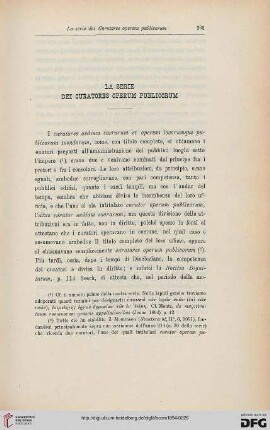 22: La serie dei curatores operum publicorum