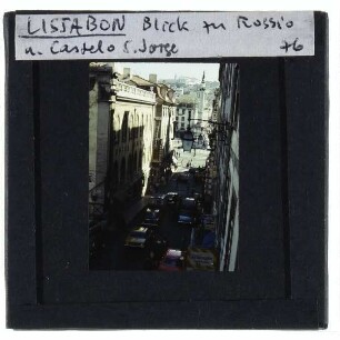 Lissabon, Platz Rossio,Lissabon, Castelo de São Jorge