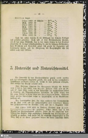 3. Unterricht und Unterrichtsmittel