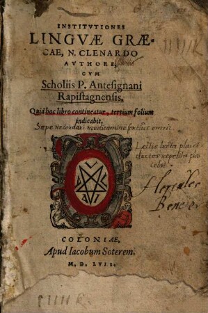 Institutiones Lingvae Graecae