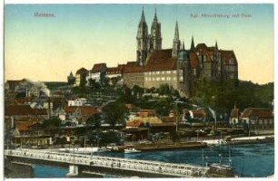 Meißen. Albrechtsburg, Dom, Burgberg, Brücke