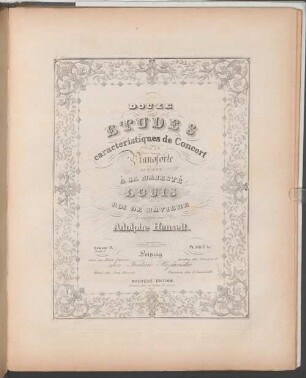 Douze études caractéristiques de concert : pour le pianoforte ; oeuv. 2, 1
