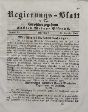 Nr. 21 : 21. Dezember 1860