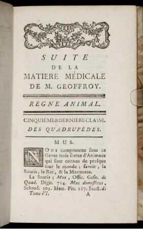 Suite De La Matiere Medicale De M. Geoffroy.