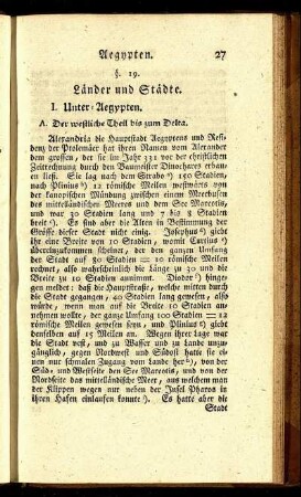 I. Unter-Aegypten.