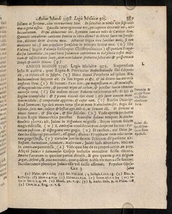 389-393, Annus Mundi 3398. Legis Mosaeicae 915; ...