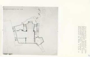 Landestheater, Darmstadt-Martinsviertel (Diplomarbeit bei Kurt Dübbers): Grundriss Zwischengeschoss + 5.50, 1:200