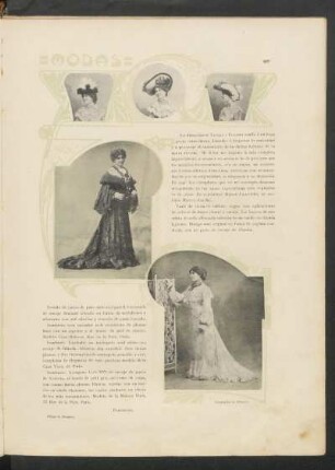 Modas : Dibujo de Foradori. Fotografías de Witcomb.