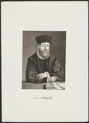 Icones Professorum Marpurgensium — Bildnis des Victorinus Schönfeldt (1525-1591)