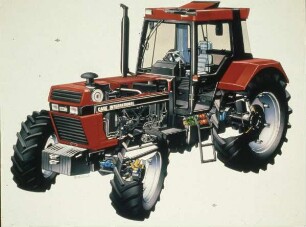 Fotografie: Antriebs- und Anbausystem, Getriebe, Dieselmotor, Fahrantrieb, Traktor