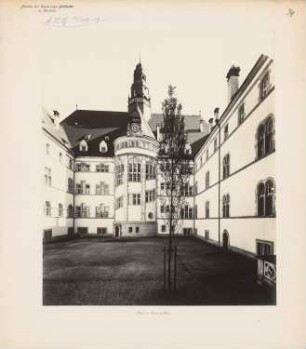 Regierungsgebäude, Minden: Hofansicht von Süden