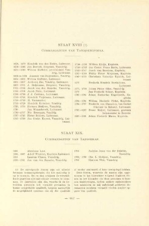 Staat XVIII (1). Commandanten van Tandjoengpoera