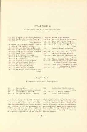 Staat XVIII (1). Commandanten van Tandjoengpoera