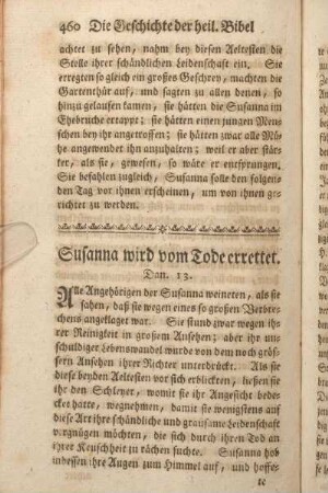 Susanna wird vom Tode errettet. Dan. 13.