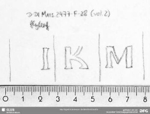 W-Dl-465 Posthornschild (gekrönt) + Marke + "WR" / "IKM"
