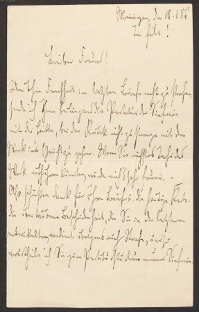 Nachlass von Philipp Wolfrum (1854-1919) – BSB Ana 311, 2 Strauss, Richard. Nachlass von Philipp Wolfrum (1854-1919) Nachlass: Briefe von Richard Strauss an Philipp Wolfrum - BSB-Hss Ana 311.II. Strauss, Richard