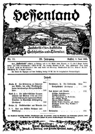 Nr. 11, 3. Juni 1909