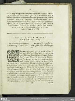Domin. IV. Post Epiphan. Matth. VIII. vs. 23.