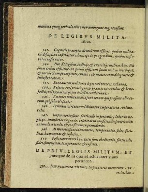 De Privilegiis Militum, Et praecipue de ijs quae ad actus inter vivos pertinent
