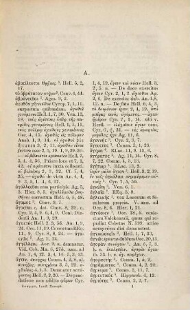 Lexilogus Xenophonteus sive index Xenophontis grammaticus