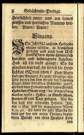 Gedächtnis-Predigt.