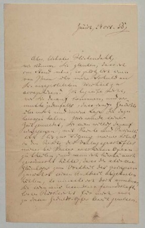 Richard Wagner (1813-1883) Autographen: Brief von Richard Wagner an Rudolf Hiebendahl - BSB Autogr.Cim. Wagner, Richard.13