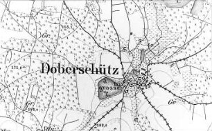 Neschwitz-Doberschütz. Meßtischblatt, Sekt. Kloster Marienstern, 1884