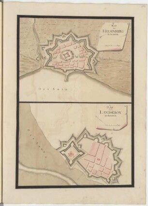 Plan von Helsinburg in Schonen