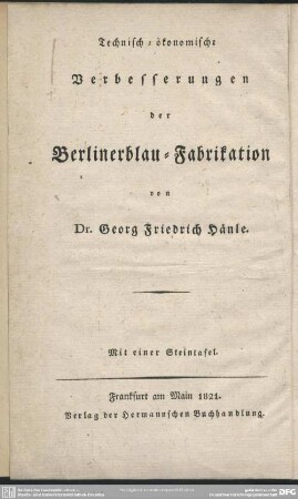 4: Technisch-ökonomische Verbesserungen der Berlinerblau-Fabrikation